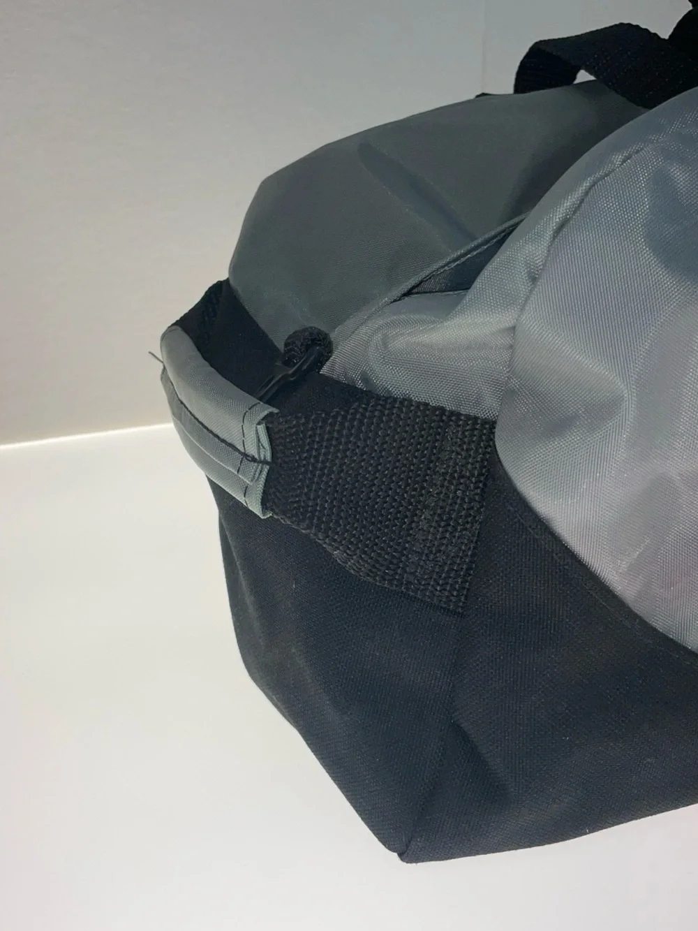 L.L. Bean Black Duffel with Front Pocket and Top Handles